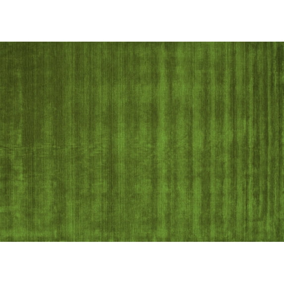 Ahgly Company Indoor Rectangle Abstract Green Contemporary Area Rugs, 5' x 7'