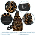 thumbnail image 2 of ERJLKXP Fashion Leopard Print Small Mens Women Crossbody Chest Bag, Travel Over Shoulder Sling Bag Backpack Men Side Bag,Daypack, 2 of 6