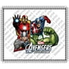 Avengers 4 Frame Image Birthday Edible Cake Topper Frosting Sheet