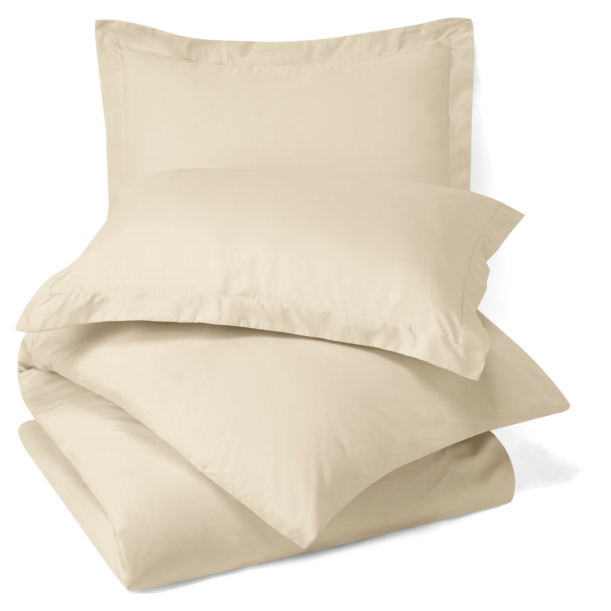 Hearth & Harbor 3-Piece Cream Duvet Cover Set, Full