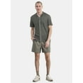 thumbnail image 4 of No Boundaries Men's & Big Men's Sweater Knit Polo Mesh Button Front Short Sleeve Shirt, Sizes XS-5XL, 4 of 5