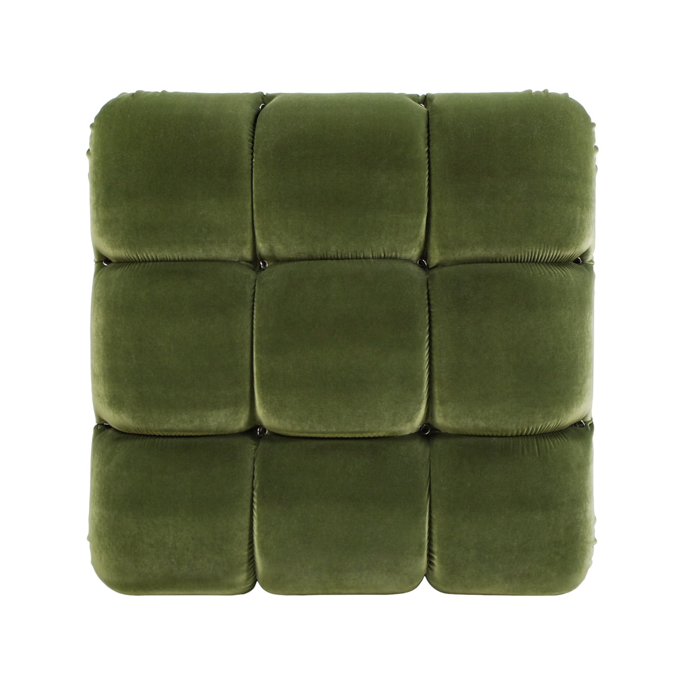 Marcel 36" Bubble Modular Modern Cocktail Ottoman Olive Green