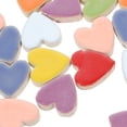 thumbnail image 4 of Rhewides Mixed Color Heart Ceramic Pieces Stained Glass Tile Assortment 200g for Crafts Plates Picture Frames Flowerpots Jewelry Making, 4 of 11