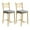 Gold-2 set, variant on Bar Stools Set of 2, Upholstered Bar Chairs with Back, Thick Cushion, with X Back and Thick Cushion PU Leather Restaurant Dining Room Chairs,Counter Height Barstools for Apartment Counter Bar