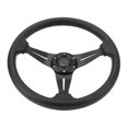 thumbnail image 1 of Racing Steering Wheel, Car Steering Wheel Racing Style 14in Universal Steering Wheel with Horn Button Fit for 6 Hole Steering Wheel Hub Adapter for Car, Easy Installation, 1 of 7