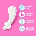 thumbnail image 4 of Carefree Panty Liners for Women, Thong Liners, Unwrapped, Unscented (49 Count), 4 of 14