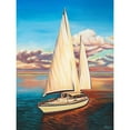 thumbnail image 3 of Vitaletti, Carolee 15x18 Black Modern Framed Museum Art Print Titled - Sunset Cruise I, 3 of 5