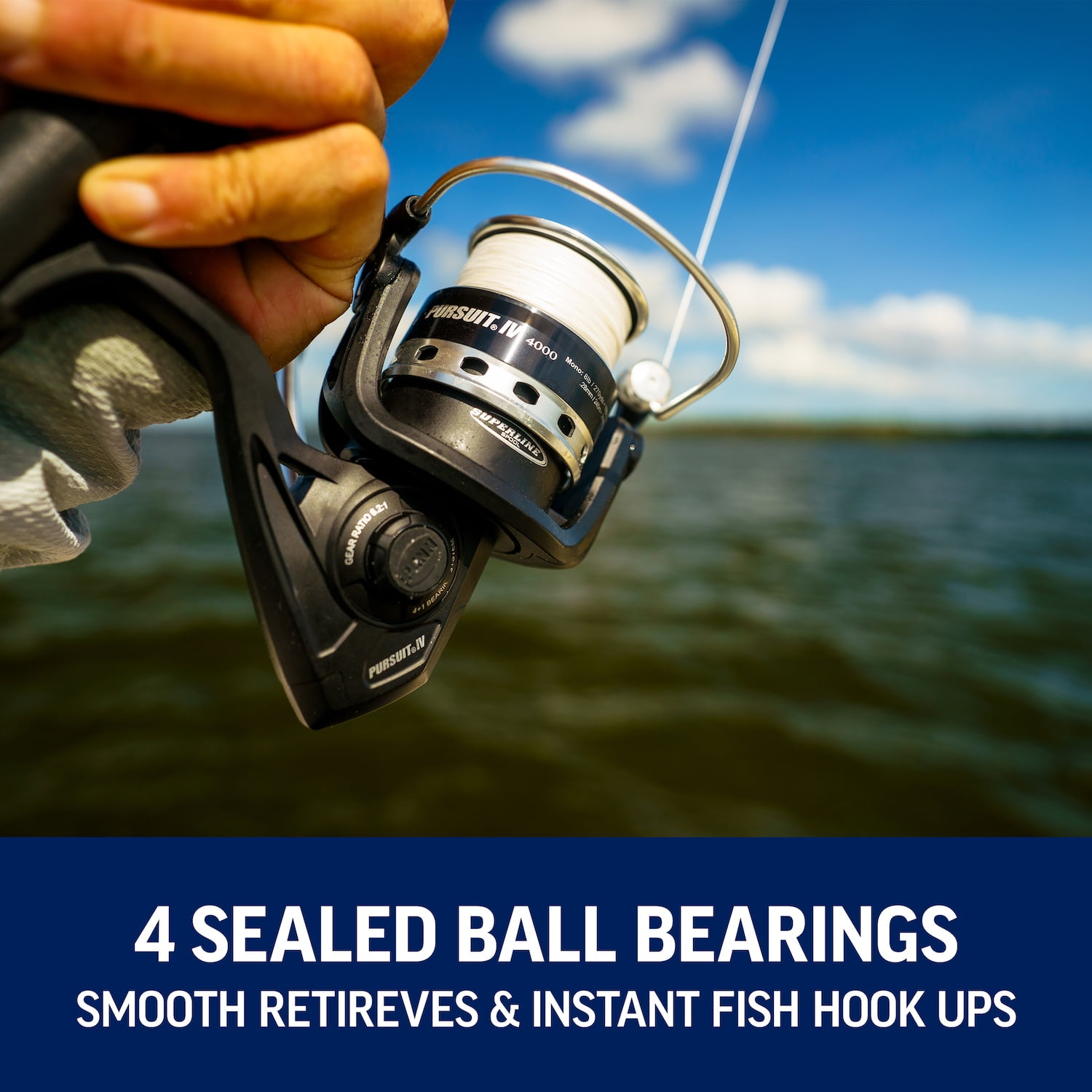 (2 pack) PENN Pursuit® IV Combo, 7' Medium Light Fishing Rod, 2500 Size Reel