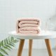 thumbnail image 2 of Toalla de baño de terciopelo coral superfina, paño suave absorbente de agua para hombres y mujeres (rosa), 2 of 8