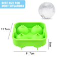 thumbnail image 2 of Molde para hacer bolas de hielo - Bandejas para cubitos de hielo novedosas - Molde esférico para cubitos de hielo para whisky, 2 of 5