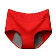 thumbnail image 2 of dmqupv Panties for Women Clearance Underwear for Women Leak Proof Cotton Overnight Menstrual Panties Briefs Red XL, 2 of 5