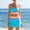 A1 Sky Blue, variant on Bikini Sets for Women Tummy Control Swimsuits 3 Piece Set High Waisted Full Coverage Bathing Suits Color Block Swimwear with Skirt 2026 Women's Tankini Swimsuits Modest Swim Skirt Black L