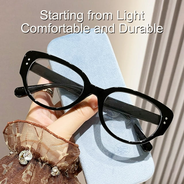 YAOBAMM Lunettes Bloquant la Lumière Bleue Lunettes Rétro Unisexes Monture Clair Protection des Yeux