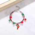 thumbnail image 2 of Pulsera de campana de alce navideño europeo y americano con dibujos animados que gotean aceite ajustable pulsera de caramelos de Papá Noel cadena femenina, 2 of 6