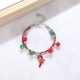 thumbnail image 2 of Pulsera de campana de alce navideño europeo y americano con dibujos animados que gotean aceite ajustable pulsera de caramelos de Papá Noel cadena femenina, 2 of 6