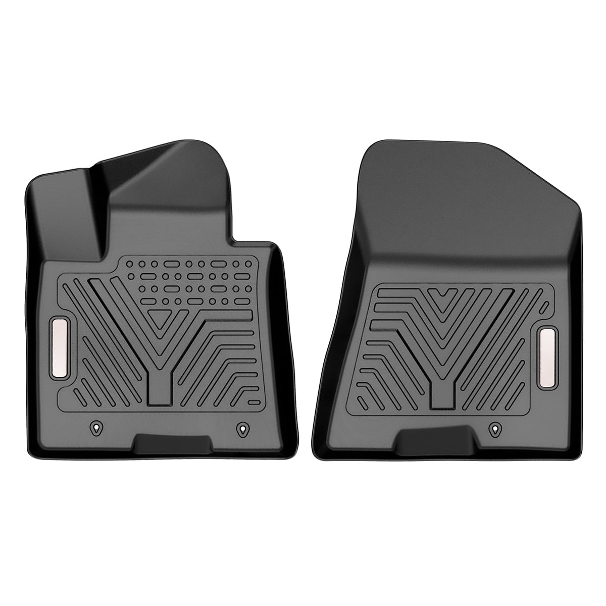 RVNI All Weather TPE Front And Rear Floor Mats Set for 2017-2022 Kia Sportage / 2019-2021 Hyundai Tucson 1st & 2nd Row