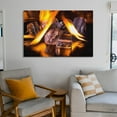 thumbnail image 6 of Ice Cubes Fire Flame Burn Hot Canvas Art Poster And Wall Art Picture Print Modern Family Bedroom Decor Posters,Unframe-style,20x30inch(50x75cm), 6 of 8