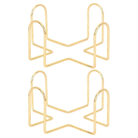 

Etereauty 2Pcs Coaster Holder Iron Coaster Stand Home Restaurant Coaster Storage Holder