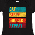 thumbnail image 4 of Inktastic Eat Sleep Soccer Repeat Boys or Girls Baby Bodysuit, 4 of 5