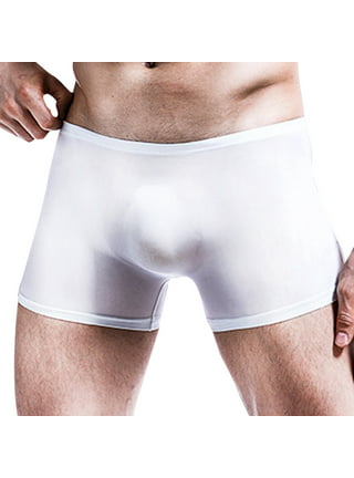  eywlwaar Men's Ice Silk Boxer Briefs Pouch Trunks Breathable  Underwear : Clothing, Shoes & Jewelry