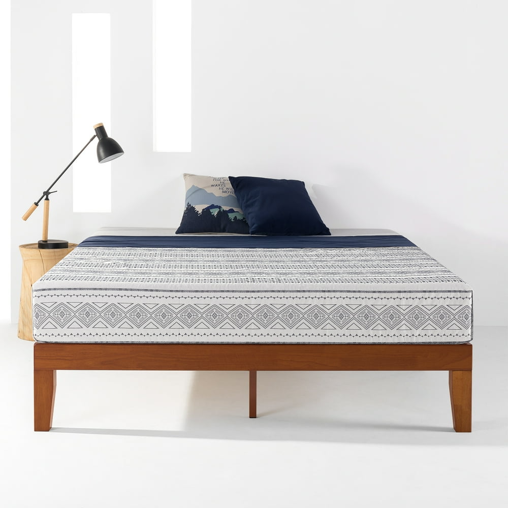 Best Price Mattress 12 Inch Classic Solid Wood Platform Bed Frame 