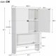thumbnail image 2 of Armario de Pared para Baño Armario Blanco Almacenamiento con Puerta 48,5 x 14 x 73 cm, 2 of 5