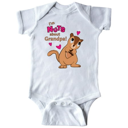 

Inktastic I m Nuts About Grandpa Gift Baby Boy or Baby Girl Bodysuit