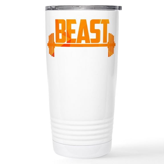 CafePress - Beast Gold Stainless Steel Travel Mug - Insulated Stainless Steel Travel Tumbler 20 oz.