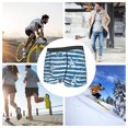 thumbnail image 4 of Yiaed Ocean on Striped Print Men's Soft Cotton Boxer Shorts Breathable Boxers Underwear Moisture-Wicking Underwear Stretch Boxer Briefs for Man-Medium, 4 of 5