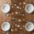 thumbnail image 6 of Coffee Theme Table Runner - 36 Inch Long, Kitchen Dining Table Runner Dresser Scarves, Funny Brown Vintage Beans Latte Tea Cup Farmhouse Decor for Coffee Tables Wedding Party Banquet, 6 of 8