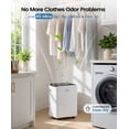 thumbnail image 5 of 50 pt. 4,500 sq. ft. Quiet Dehumidifier with Drain Hose for Home, Basement, with Auto Defrost, 24H Timer in White, 5 of 10