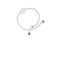 thumbnail image 2 of Delight Jewelry September - Blue Crystal Bicone - Silvertone Leaf Delicate Bracelet, 6.25+1.75", 2 of 4