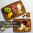 thumbnail image 2 of TB Home 2-Piece Acacia Wood Cutting Board Set, Set of 2 Wooden Cutting Boards, 2 of 5