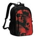 thumbnail image 1 of Balery Red And Black Abstract Skull Mochila con carga USB para hombre y mujer - Mochila impermeable y antirrobo para laptop con puerto USB para viajes, trabajo, 1 of 7