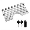 thumbnail image 1 of Beer Drip Tray for Kegerator, Stainless Steel Kegerator Drip Tray, 1 of 5