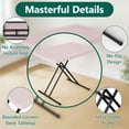 thumbnail image 3 of WLLJOY Folding TV Tray Table, 30in Height Adjustable TV Tray for Laptop, Heavy Duty Utility Foldable Table for Small Spaces, Pink, 3 of 10