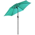 thumbnail image 7 of Renwick 7.5ft Patio Market Umbrella with 6 Ribs Push-button Canopy Tilt, Turquoise, 7 of 7