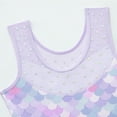 thumbnail image 5 of WOLLED Toddler Kids Gymnastics Leotards for Girls 3-12T Sleeveless Tumbling Bodysuits Dance Outfits Sparkly Prints Dancewear, 5 of 11