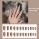 thumbnail image 2 of We Flower [con pegamento] 24 piezas de piel desnuda Color mate uñas falsas para mujeres DIY herramienta de manicura, 2 of 4