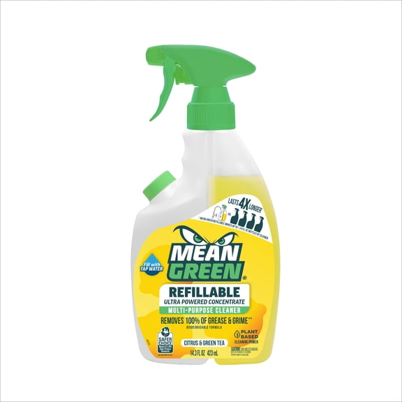Mean Green Citrus & Green Tea Refillable Multi-Purpose Cleaner, 14.3 fl oz