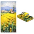 thumbnail image 7 of 3 Piece Bath Towels Set, Super Soft Absorbent Countryside Sunflowers Towels for Bathroom Gym Spa Hotel Decor Wash cloth, 7 of 7