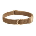 thumbnail image 2 of YUDOTE Ultra-soft Dog Collar Natural Cotton Corduroy Made for Medium Dogs with Sensitive Skin,Coffee Brown, 2 of 8