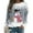 Gray #1, variant on symoid Womens Pullover Sweaters- Pullover Drop Shoulder Crew Neck Long Sleeve Christmas Knit Casual Floral Sweatshirts Tops ,for Autumn/Spring/Winter Red L
