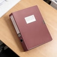 thumbnail image 4 of File Box Thickened Polypropylene Office Supplies Foldable A4 Retro Style Document Box For Plastic File Storage R, 4 of 6