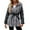 Gray, variant on Women's Faux Fur Jacket with Detachable Belt, Leather Long Sleeve Zip Up Warm Coat Winter Hooded Outwear