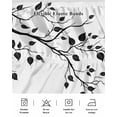 thumbnail image 5 of Black Botanical Wrap Around Bed Skirts for Queen Bed 18" Drop, Bed Skirt with Adjustable Elastic Belt Dust Ruffle Bed Valance for Bedroom Hotel Luxury Watercolor Summer Botanical Bed Frame Cover, 5 of 7