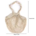 thumbnail image 5 of Hollow Shopping Mesh Bag Fruit Storage Knitted Handbag Reusable Grocery Net, 5 of 5