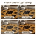 thumbnail image 7 of ODIKA 3'x5' Washable Accent Rug Brown Celestial Wilderness Enchantment Detailed Astrological Symbols and Nature Motifs for Bedside, Nursery Room, Pet Friendly & Non-Shedding, 7 of 7