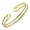 Gold, variant on Stainless Steel Double Wire Cuff Open Bangle Bracelet for Women & Girls, Silver