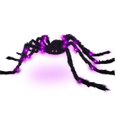 thumbnail image 2 of Giant Light Up Spider Outdoor Halloween Decoration with LED Lights, Large Horror Spider for Front Yard Lawn Garden Porch Party, Spooky Glowing Props Ghost House (1PC, 79 Inch), 2 of 7
